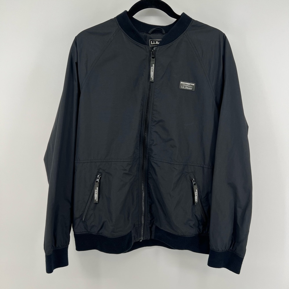 L.L. Bean Women's black zip up jacket size L
